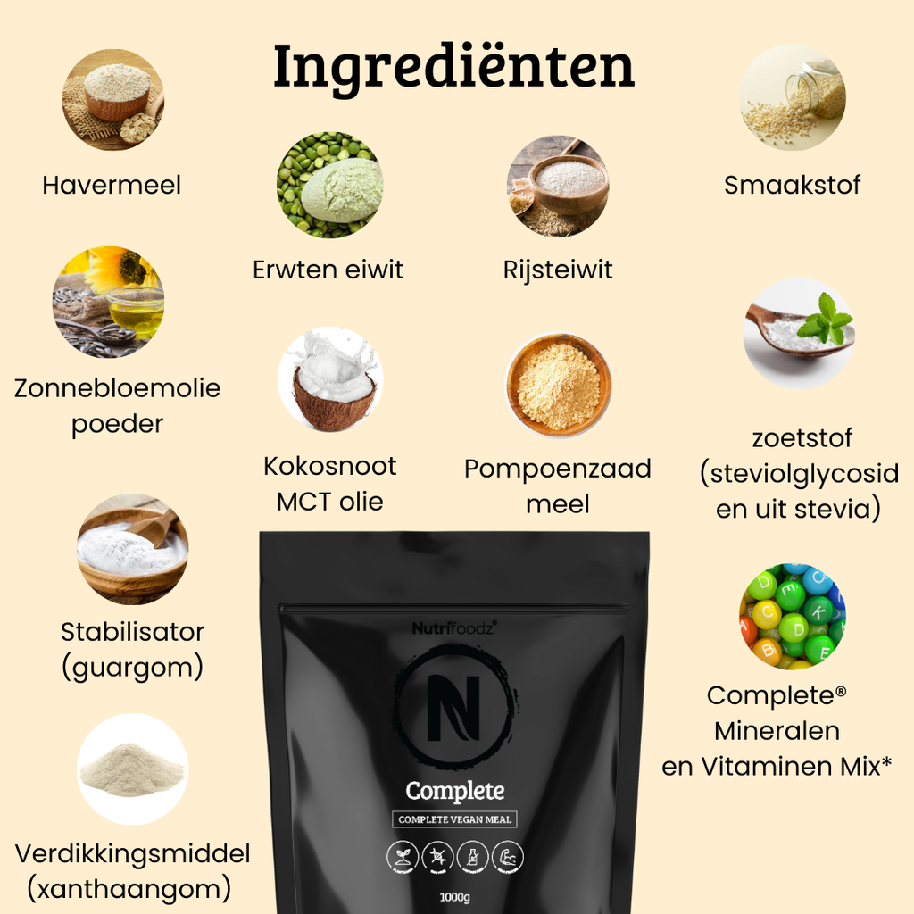 Nutrifoodz® Complete - Vanilla - 0% korting