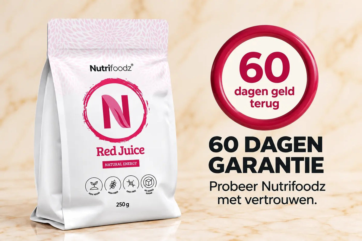 60 dagen geld-terug-garantie op Nutrifoodz®